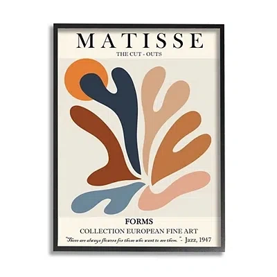 Kirkland's Matisse Abstract Framed Canvas Art Print In Multi