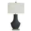 Kirkland's Matte Black Layered Table Lamp In Multi