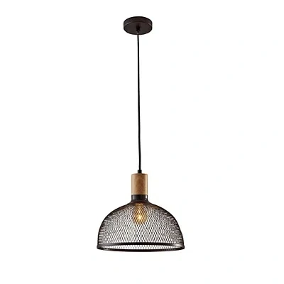 Kirkland's Matte Black Mesh Shade Pendant Light
