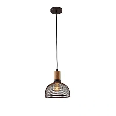 Kirkland's Matte Black Mesh Shade Pendant Light