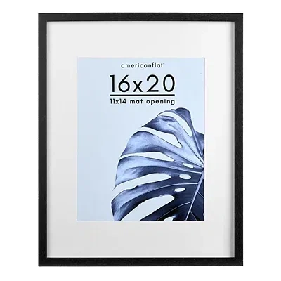 Kirkland's Matte Black Rectangular Picture Frame In White