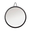 Kirkland's Matte Black Round Frame Mirror In Black
