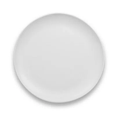 Kirkland's Matte White Melamine Coupe Dinner Plates