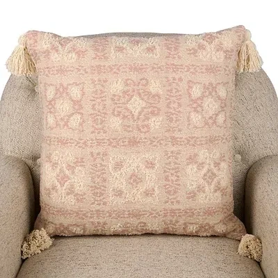 Kirkland's Mauve Jacquard Weave Pillow In Multi