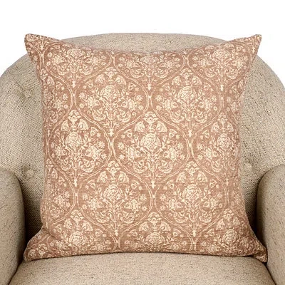 Kirkland's Mave Tonal Quilted Pillow In Brown
