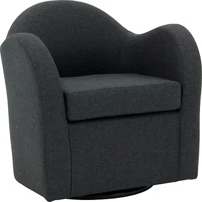 Kirkland's Max Gray Swivel Club Accent Chair