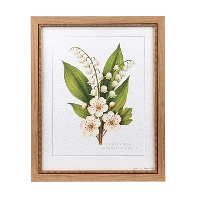 Kirkland's May Hawthorn & Lily Of The Valley Framed Art Print In Multi