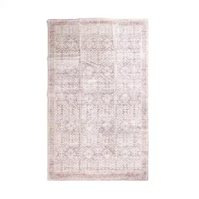 Kirkland's Maya Red Botanical Washable Area Rug In Multi