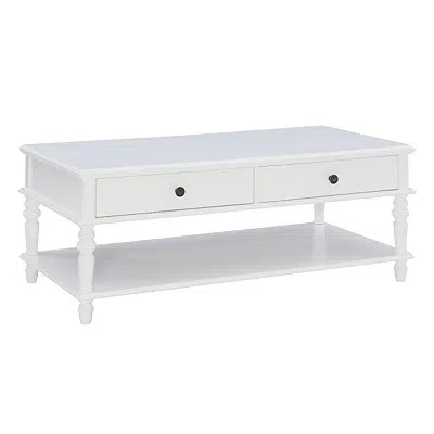 Kirkland's Mcghie White 2-drawer Coffee Table