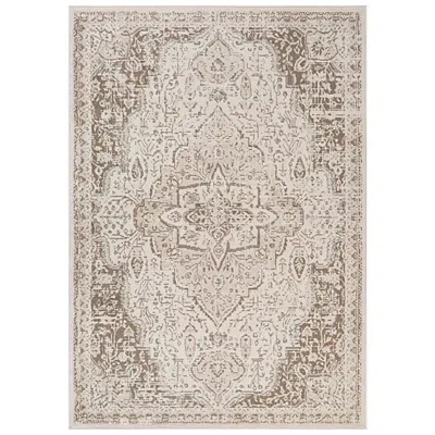 Kirkland's Medallion Area Rug In White