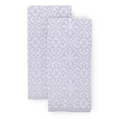 Kirkland's Medallion Jacquard Kitchen Towels In Multi