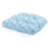 Kirkland's Medallion Tufted Outdoor Chair Cushion In Blue
