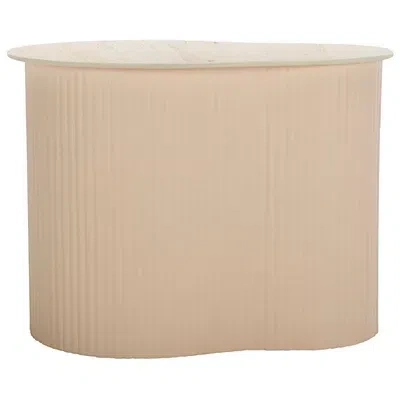 Kirkland's Medium Beige Ceramic Sally Accent Table In Neutral
