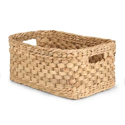 Kirkland's Medium Braided Water Hyacinth Basket In Brown