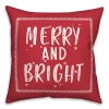 Kirkland's Merry And Bright Throw Pillow In Red