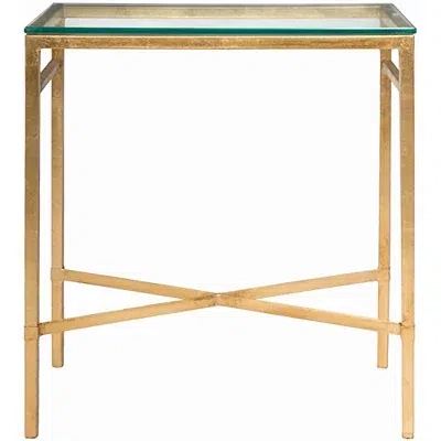 Kirkland's Metal And Glass Side Table In Neutral
