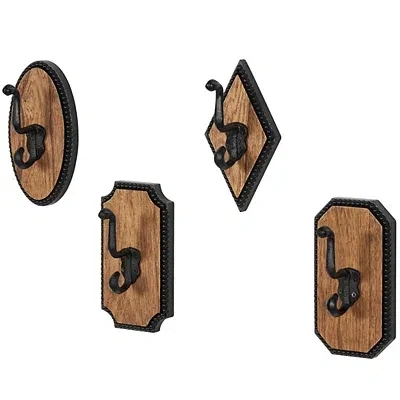 Kirkland's Metal And Wood Beaded Wall Hooks In Multi