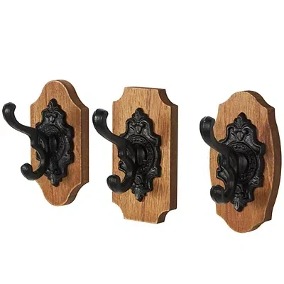 Kirkland's Metal And Wood Wall Hooks In Multi