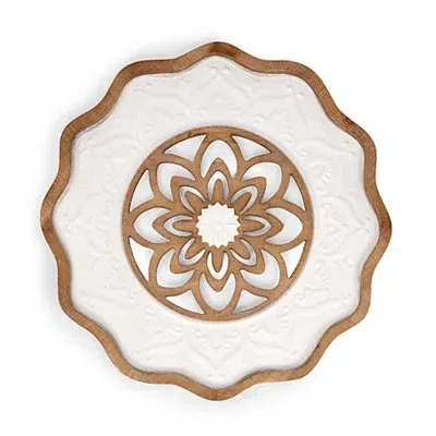 Kirkland's Metal And Wood Wavy Wall Plaque In Multi