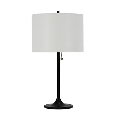 Kirkland's Metal Candlestick Table Lamp In White