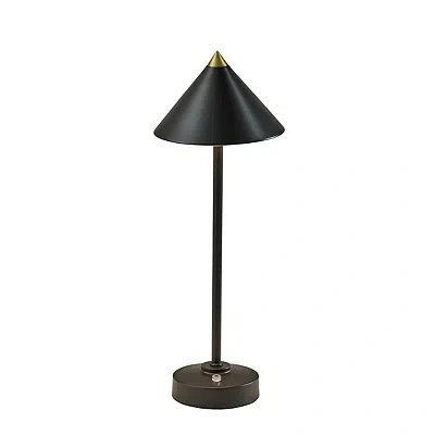 Kirkland's Metal Cone Shade Cordless Table Lamp In Multi