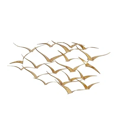 Kirkland's Metal Flock Of Birds Wall Plaque In Gold