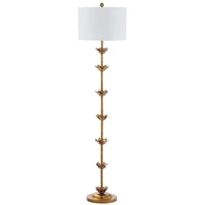 Kirkland's Metal Floral Petals Floor Lamp In White