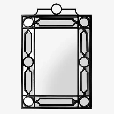 Kirkland's Metal Geometric Paned Wall Frame In Black