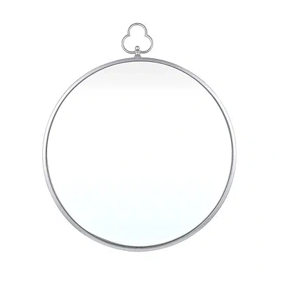 Kirkland's Metal Keyhole Accent Frame Wall Mirror In Silver