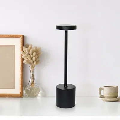 Kirkland's Metal Magic Disc Cordless Lamp In Black