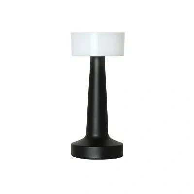 Kirkland's Metal Modern Mushroom Cordless Lamp In Black