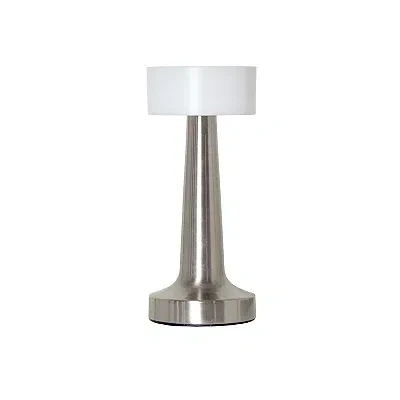 Kirkland's Metal Modern Mushroom Cordless Lamp In Silver