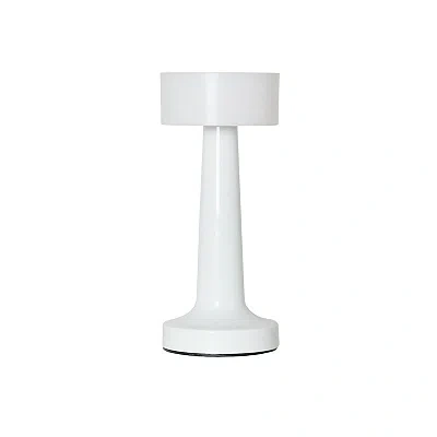 Kirkland's Metal Modern Mushroom Cordless Lamp In White