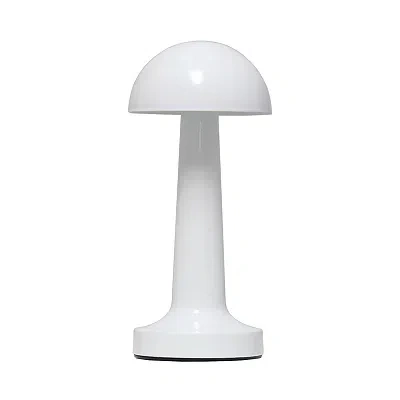 Kirkland's Metal Mushroom Mini Cordless Lamp In White