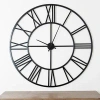 Kirkland's Metal Open Face Aiden Wall Clock In Black