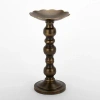 Kirkland's Metal Pillar Candle Holder In Brown