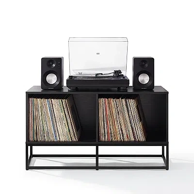 Kirkland's Metal Record Storage Media Console In Black