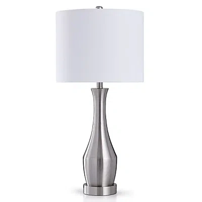 Kirkland's Metal Taper Table Lamp In White