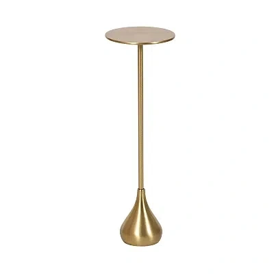 Kirkland's Metal Teardrop Accent Table In Gold