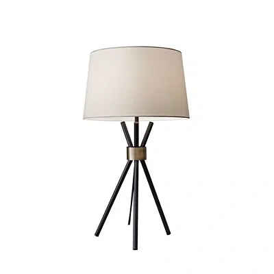 Kirkland's Metal Tripod Table Lamp In Brown
