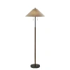 Kirkland's Metal Walnut Flare Pulls Floor Lamp In Black