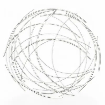 Kirkland's Metal Wire Abstract Wall Plaque In Silver