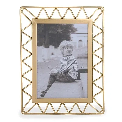 Kirkland's Metal Zig Zag Picture Frame In Gold