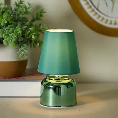 Kirkland's Metallic Mini Lamp In Green