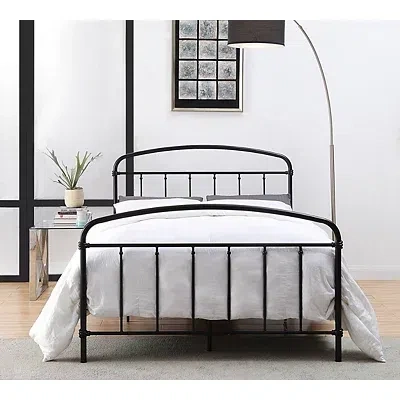 Kirkland's Midnight Vintage Arch Full Bed Frame In Black