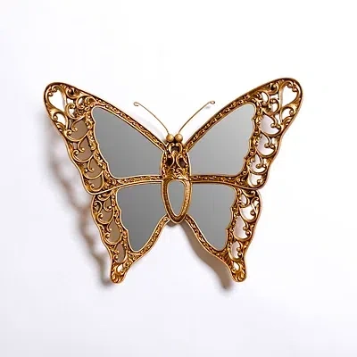 Kirkland's Mirror Butterfly Wall Plaque In Gold