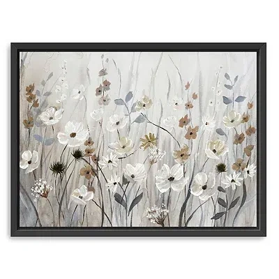 Kirkland's Misty Meadow Black Framed Canvas Art Print In Multi