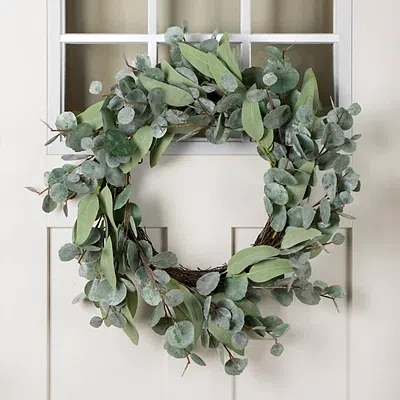Kirkland's Mixed Eucalyptus Leaves Wreath In Green