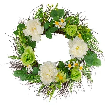 Kirkland's Mixed Floral Spring Wreath In Multi