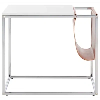 Kirkland's Modern Bortola Accent Table In White